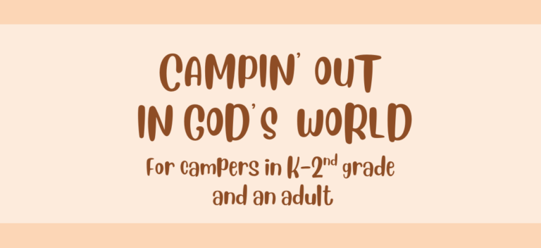 K-2nd Grade Youth Camp